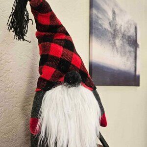 Pottery Barn Medium Buffalo Check Plush Holiday Gnome